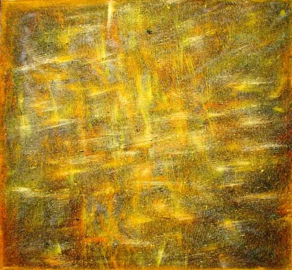 Gold field painting